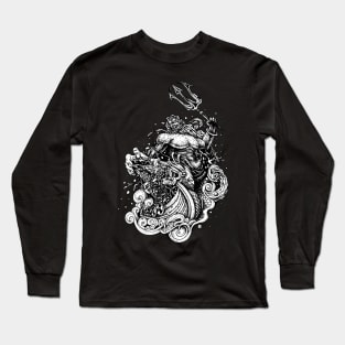 Viking and God Thor Long Sleeve T-Shirt